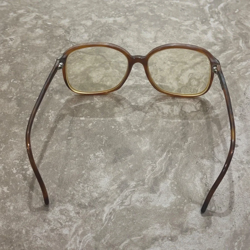 Vintage Polo Ralph Lauren Tortoise Shell Eyeglasses Oversized Frames Brown